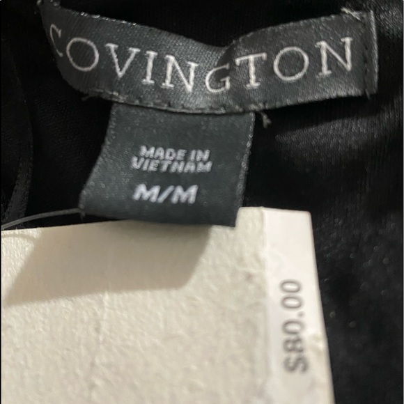 Beautiful NEW little black dress, sz M, sheath with lace panels, new with tags - Picture 5 of 15